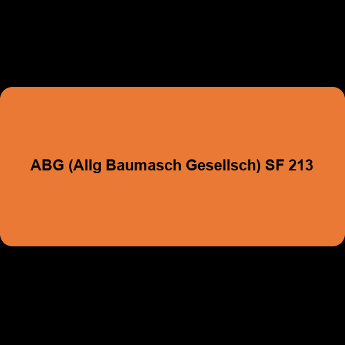 ABG (Allg Baumasch Gesellsch) SF 213